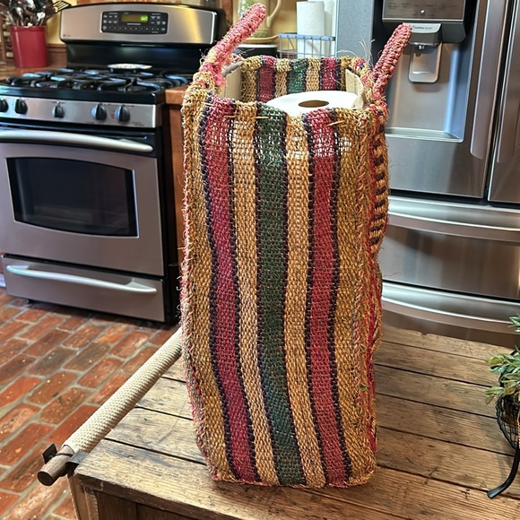 Sisal beach bag 19X19X8 - Picture 3 of 6